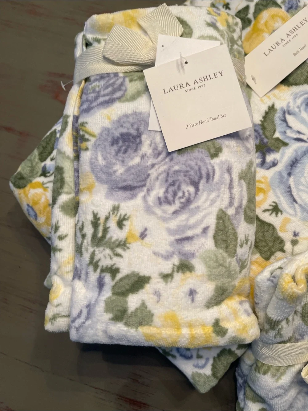 Laura Ashley Quartet Blue Towels Bundle - bath, hand and finger towels - NEW!